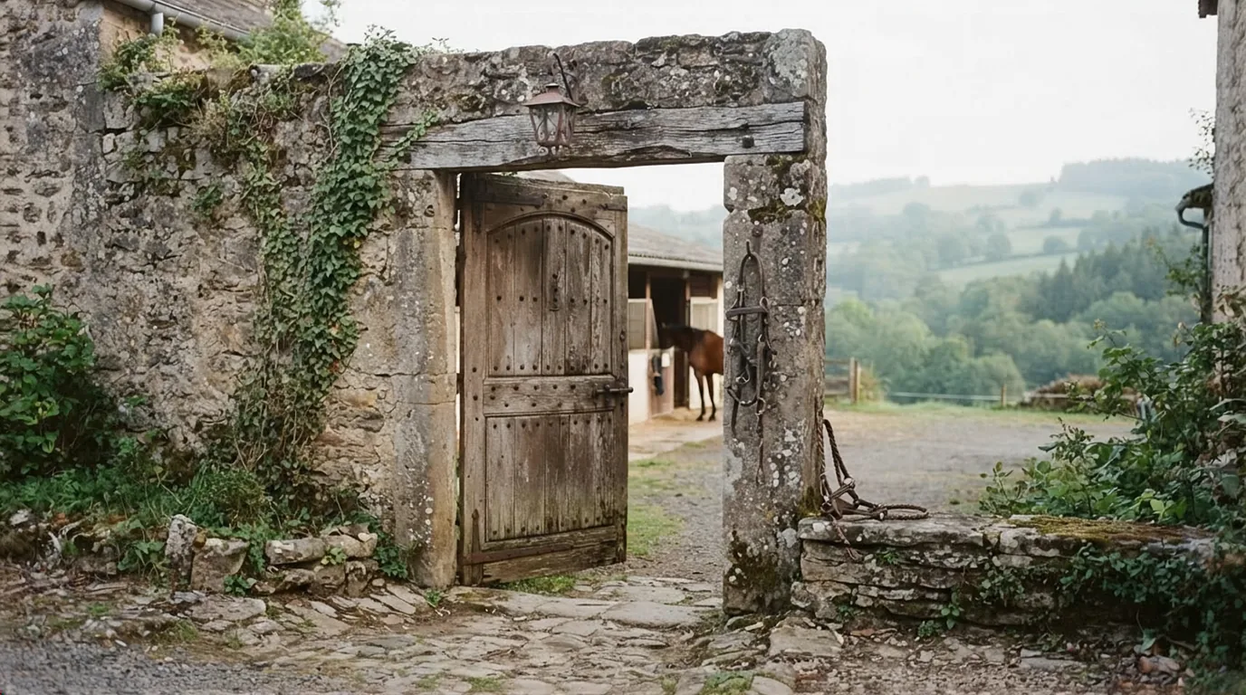 Entrée du Haras de Sirogne, centre équestre à Ussac