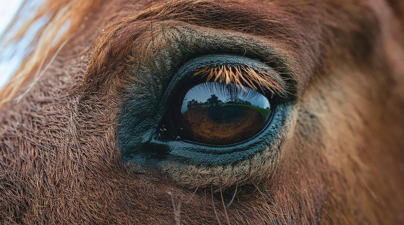 Un regard de cheval au Haras de Sirogne, Ussac