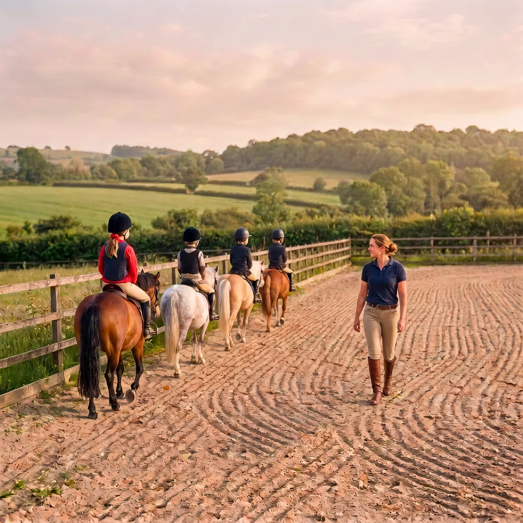 Cours de poney à Ussac, Corrèze